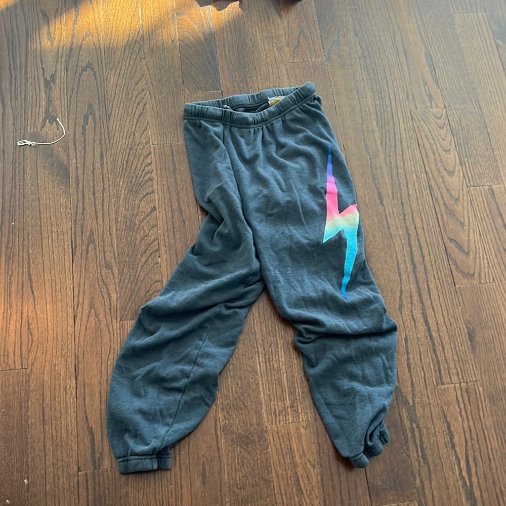 Aviator lighhtning bolt sweatpants